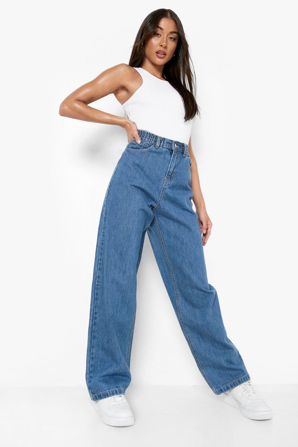 High Waisted 90s Fit Dad Jeans boohoo